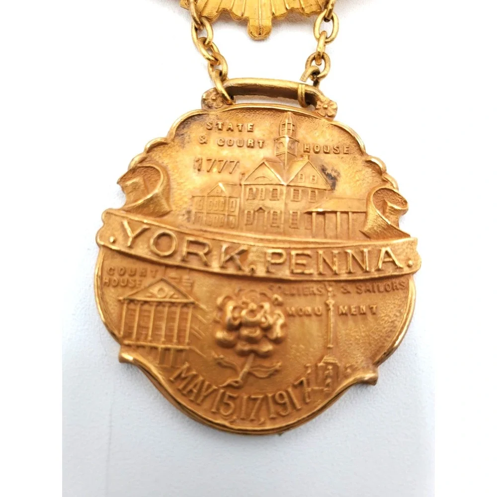Vintage IOOF Odd Fellows Badge Pin Grand Lodge Convention Representative York PA
